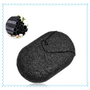 100% Natural Activated Konjac Sponge, Eco-Friendly Bamboo Charcoal Sponge